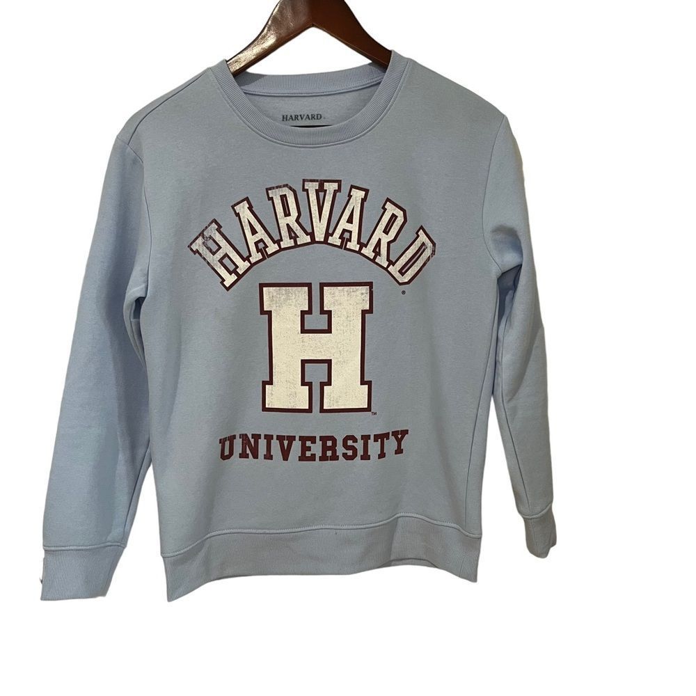 Harvard long sleeve crew neck blue sweatshirt size small